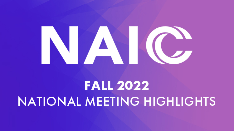 US NAIC Fall 2022 National Meeting Highlights