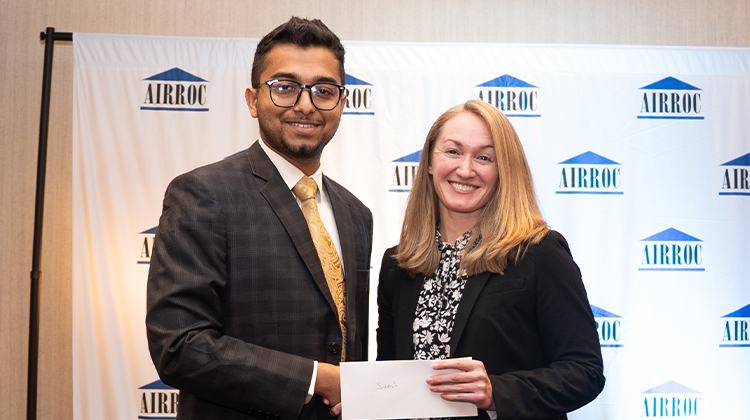 AIRROC Awards 2025 Trish Getty Scholarship to Samit Alam